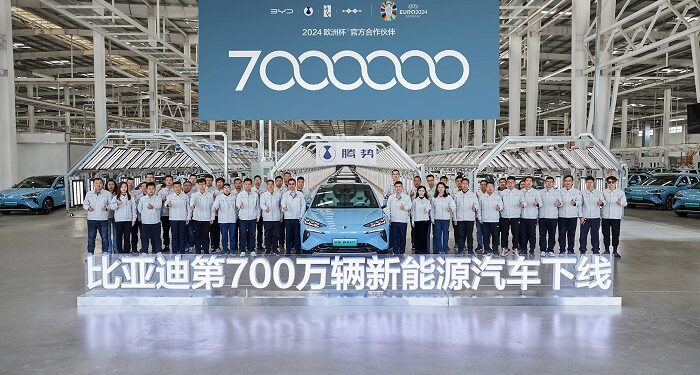 BYD 7 Milyonuncu Elektrikli ve Plug-in Hibrit Araç Üretimiyle Yeni Bir Rekora İmza Attı