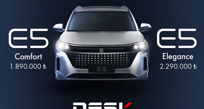 DFSK Yeni Şarj Edilebilir Hibrit SUV Modeli E5’i Türkiye’de Satışa Sundu