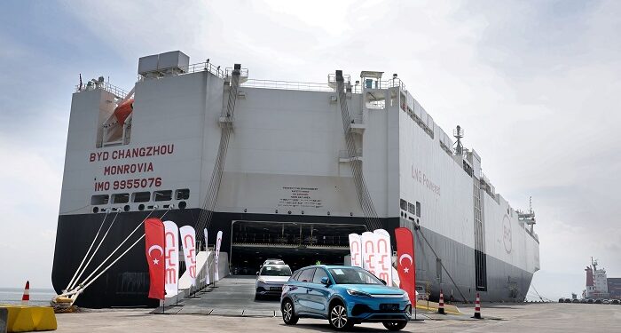 BYD’nin Dev Araç Gemisi “BYD CHANGZHOU” Türkiye’de