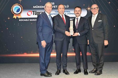 Tüpraş ‘Mükemmeliyet Ödülü’ne layık görüldü
